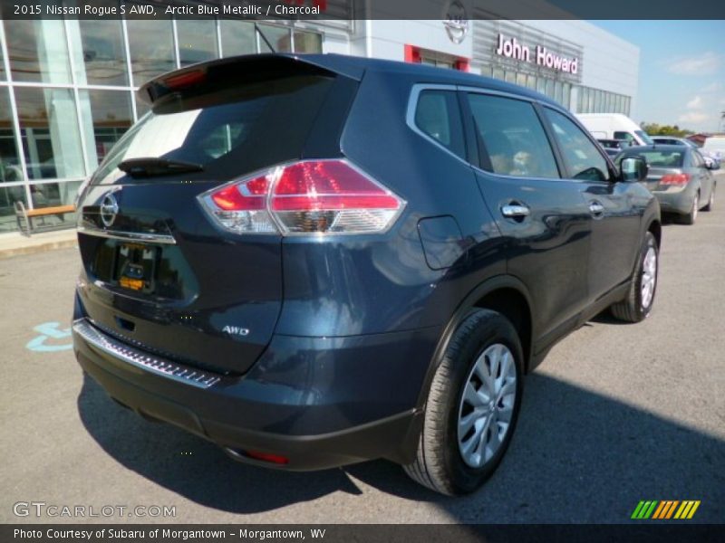 Arctic Blue Metallic / Charcoal 2015 Nissan Rogue S AWD