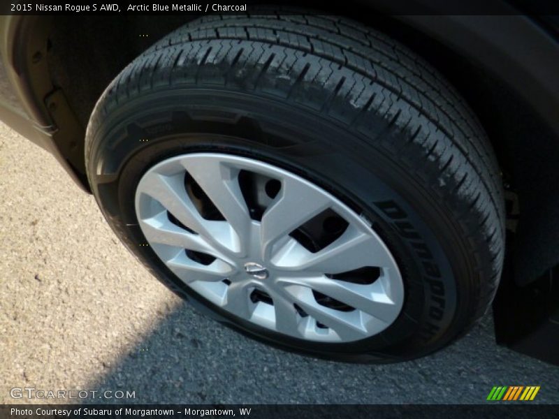 Arctic Blue Metallic / Charcoal 2015 Nissan Rogue S AWD