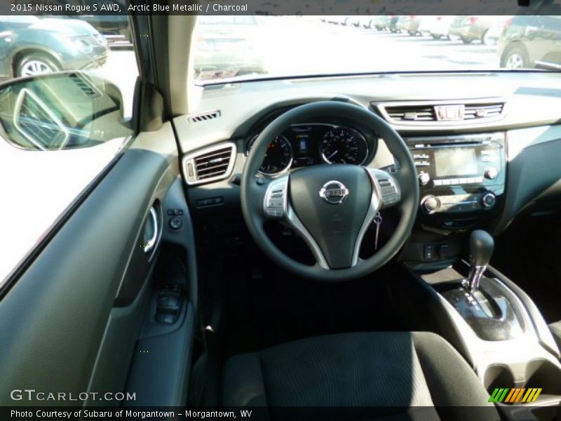 Arctic Blue Metallic / Charcoal 2015 Nissan Rogue S AWD