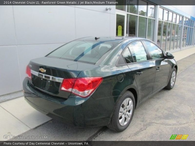 Rainforest Green Metallic / Jet Black/Medium Titanium 2014 Chevrolet Cruze LS