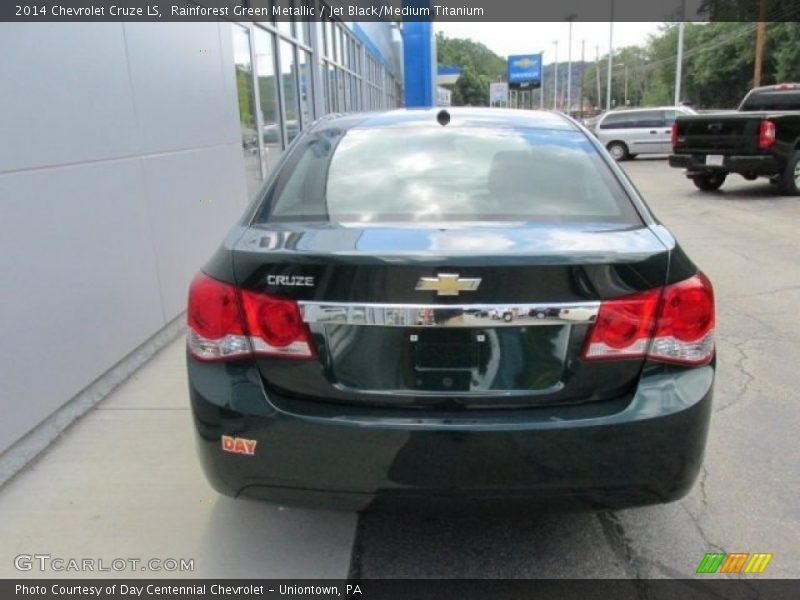 Rainforest Green Metallic / Jet Black/Medium Titanium 2014 Chevrolet Cruze LS