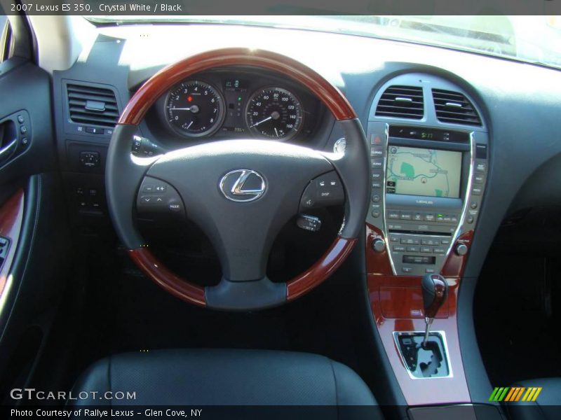 Crystal White / Black 2007 Lexus ES 350