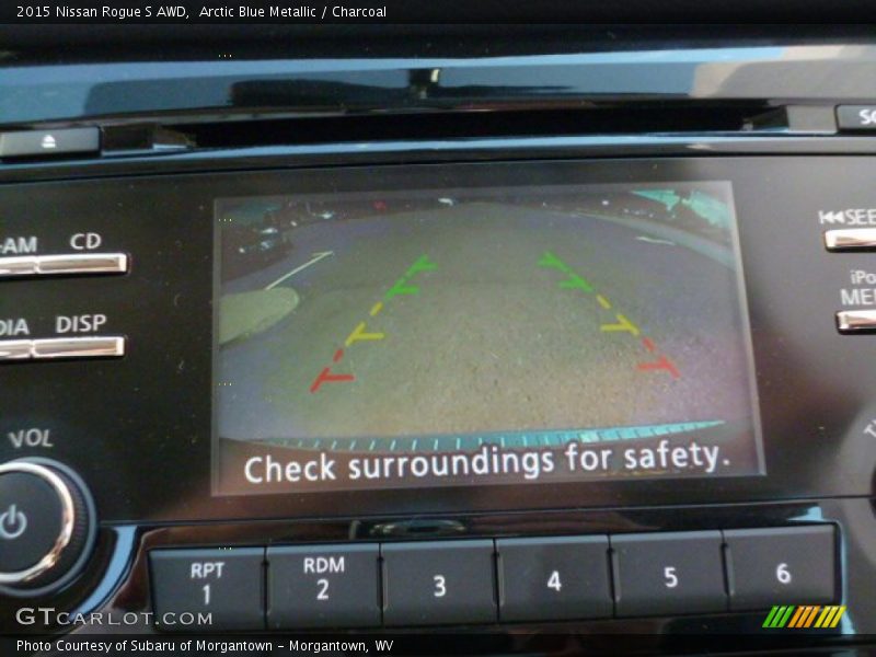 Arctic Blue Metallic / Charcoal 2015 Nissan Rogue S AWD