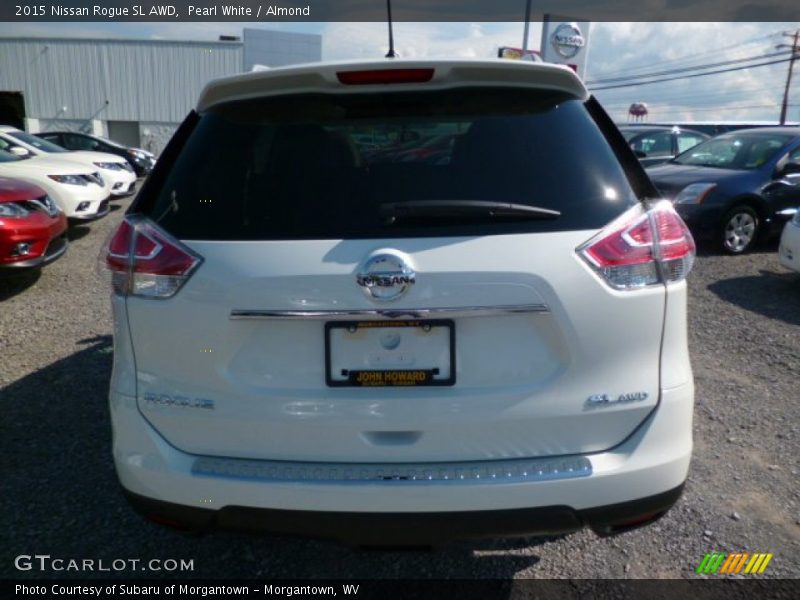 Pearl White / Almond 2015 Nissan Rogue SL AWD