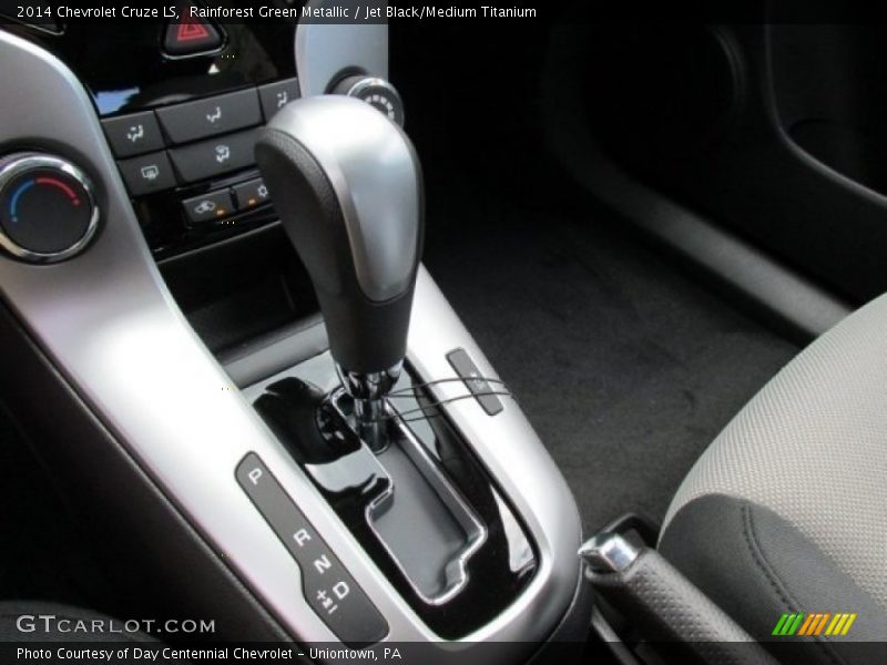 Rainforest Green Metallic / Jet Black/Medium Titanium 2014 Chevrolet Cruze LS