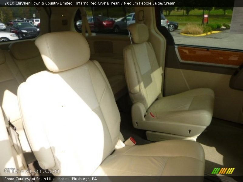 Inferno Red Crystal Pearl / Medium Pebble Beige/Cream 2010 Chrysler Town & Country Limited