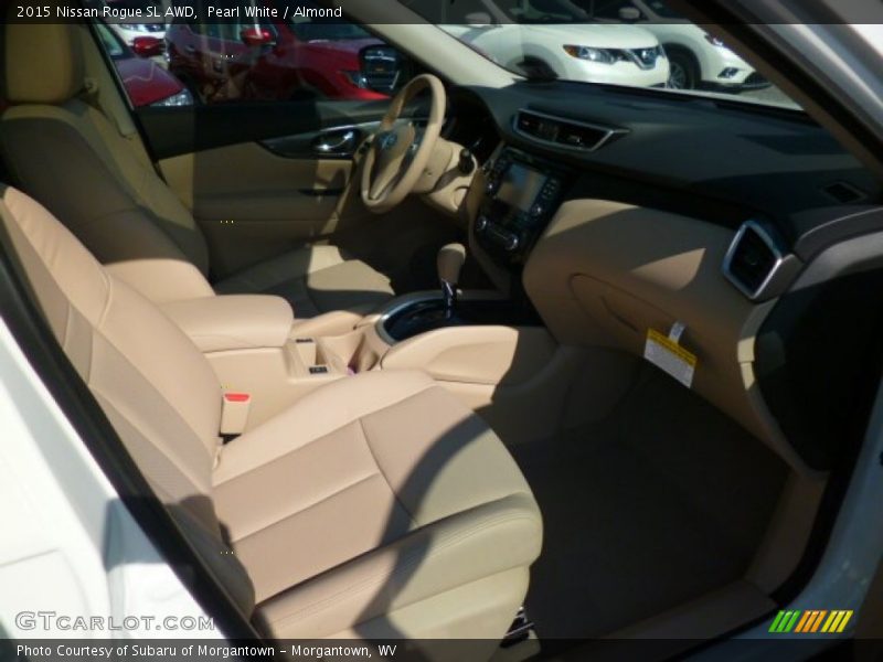 Pearl White / Almond 2015 Nissan Rogue SL AWD