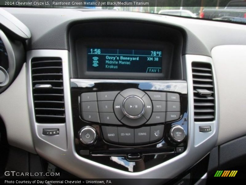 Rainforest Green Metallic / Jet Black/Medium Titanium 2014 Chevrolet Cruze LS