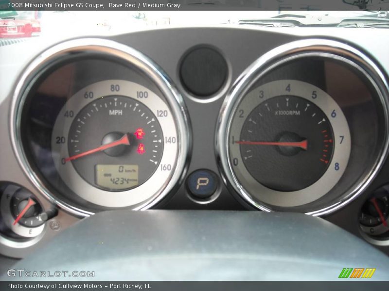 Rave Red / Medium Gray 2008 Mitsubishi Eclipse GS Coupe