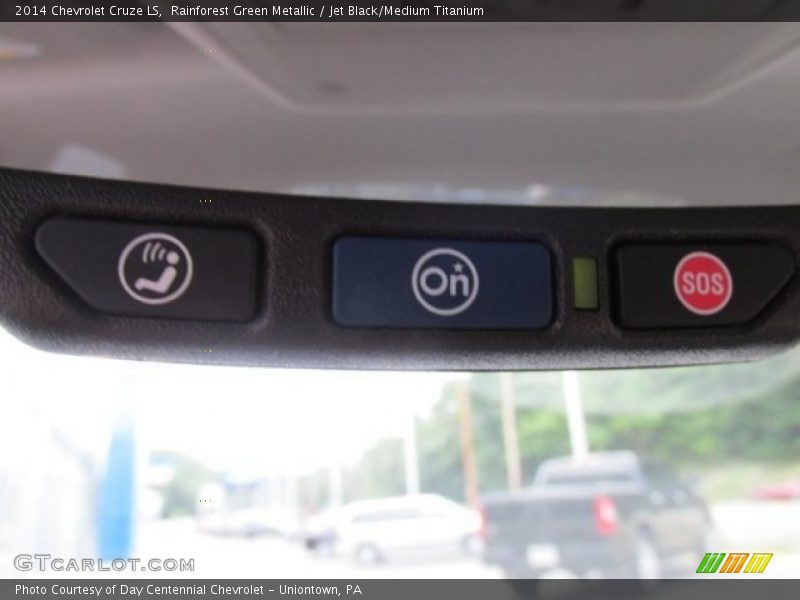 Rainforest Green Metallic / Jet Black/Medium Titanium 2014 Chevrolet Cruze LS
