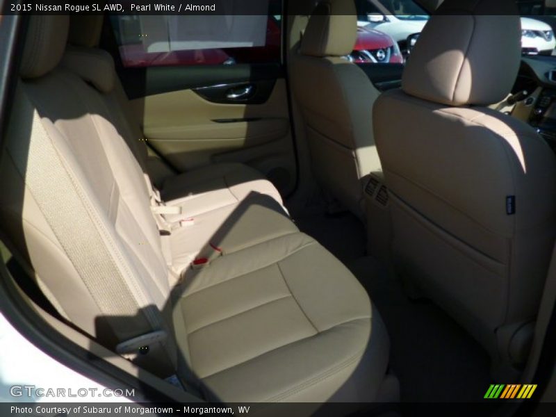 Pearl White / Almond 2015 Nissan Rogue SL AWD