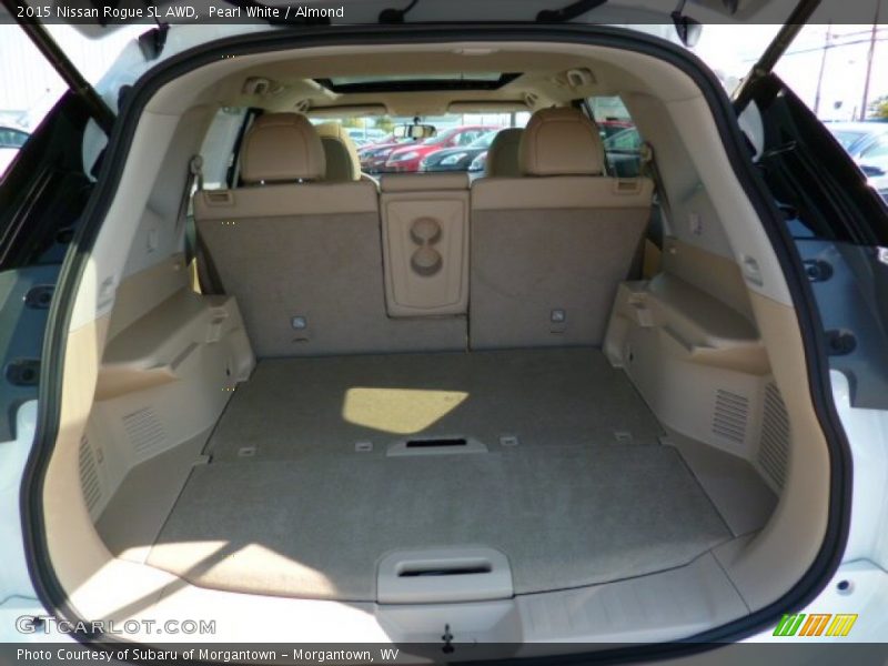 Pearl White / Almond 2015 Nissan Rogue SL AWD