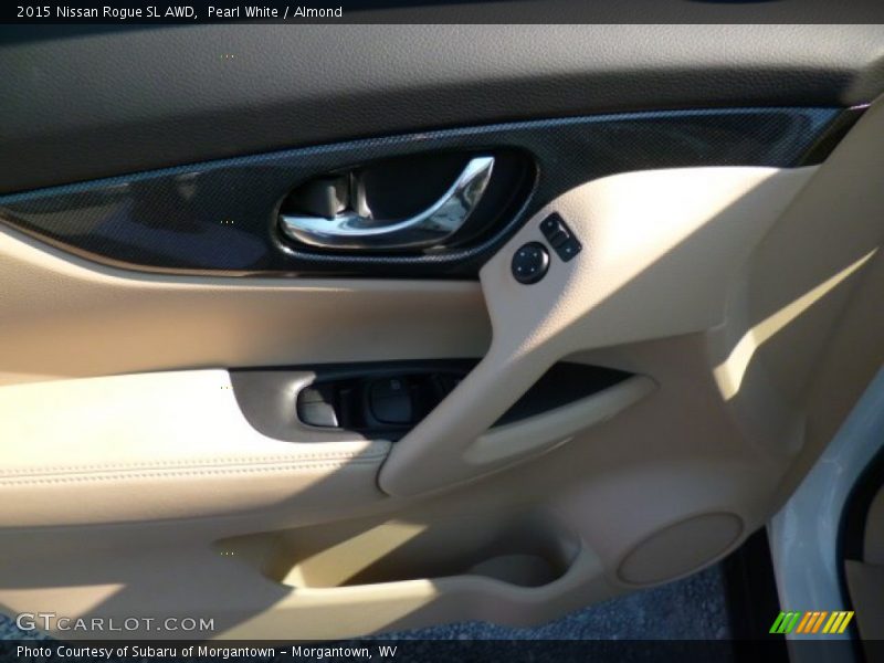 Pearl White / Almond 2015 Nissan Rogue SL AWD