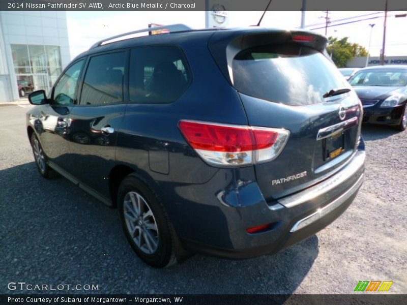 Arctic Blue Metallic / Charcoal 2014 Nissan Pathfinder SV AWD
