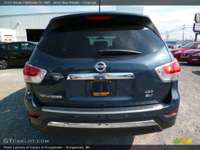 Arctic Blue Metallic / Charcoal 2014 Nissan Pathfinder SV AWD