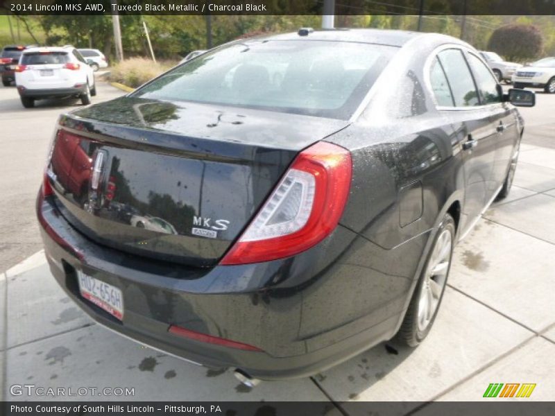 Tuxedo Black Metallic / Charcoal Black 2014 Lincoln MKS AWD