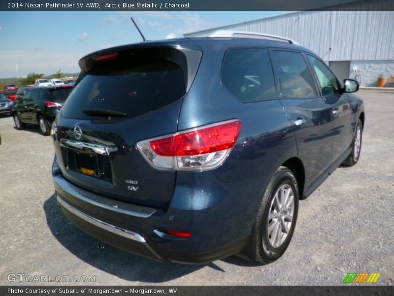 Arctic Blue Metallic / Charcoal 2014 Nissan Pathfinder SV AWD