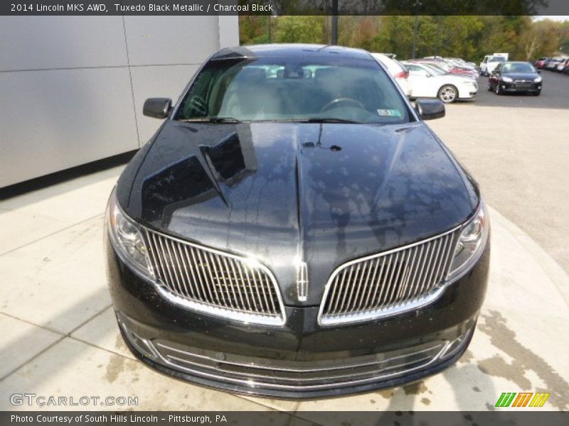 Tuxedo Black Metallic / Charcoal Black 2014 Lincoln MKS AWD