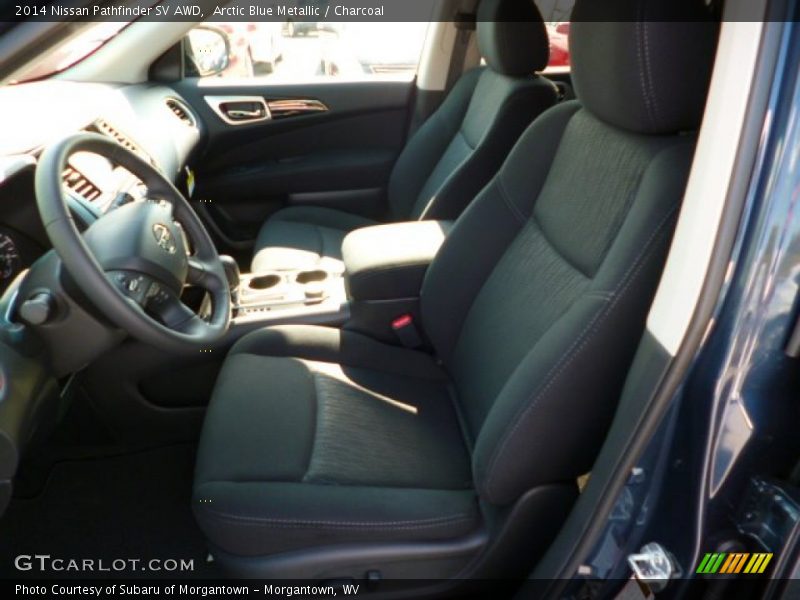 Arctic Blue Metallic / Charcoal 2014 Nissan Pathfinder SV AWD