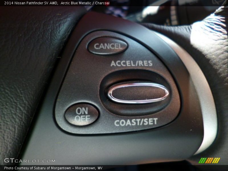 Arctic Blue Metallic / Charcoal 2014 Nissan Pathfinder SV AWD