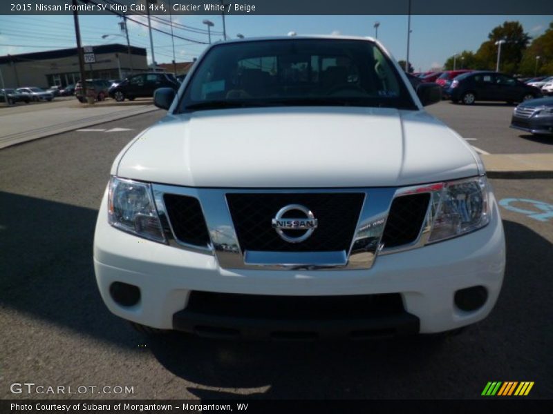 Glacier White / Beige 2015 Nissan Frontier SV King Cab 4x4