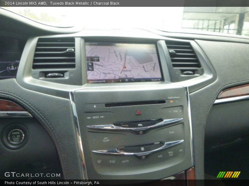 Tuxedo Black Metallic / Charcoal Black 2014 Lincoln MKS AWD