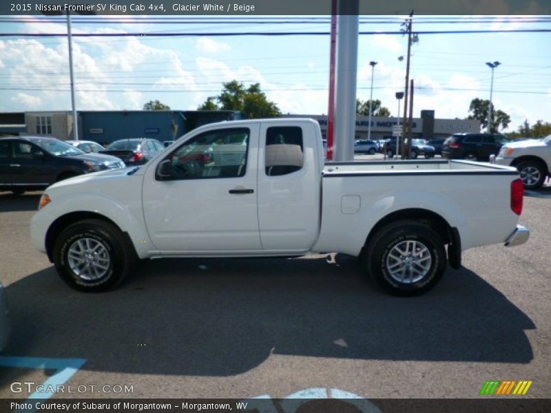 Glacier White / Beige 2015 Nissan Frontier SV King Cab 4x4