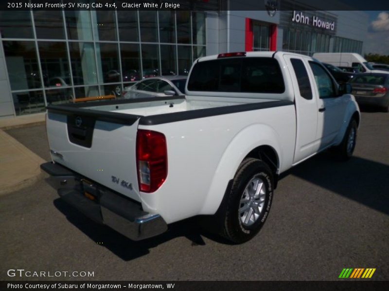 Glacier White / Beige 2015 Nissan Frontier SV King Cab 4x4