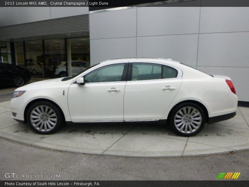 Crystal Champagne / Light Dune 2013 Lincoln MKS AWD
