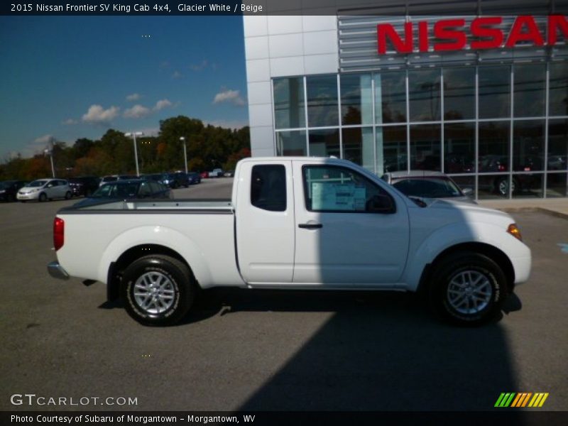 Glacier White / Beige 2015 Nissan Frontier SV King Cab 4x4