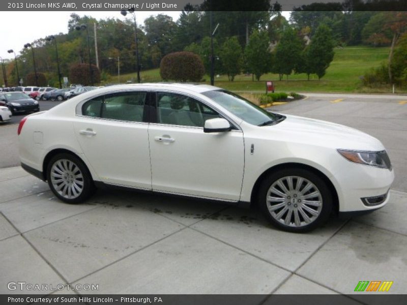 Crystal Champagne / Light Dune 2013 Lincoln MKS AWD