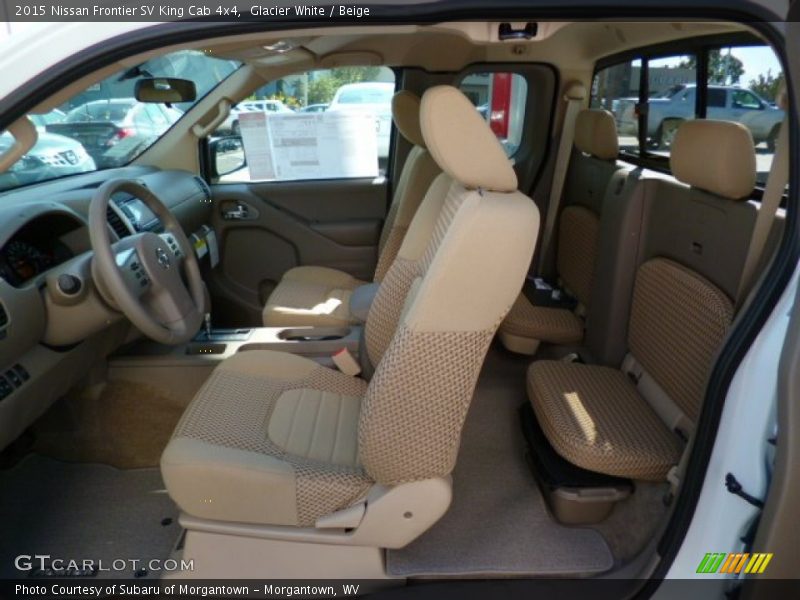 Glacier White / Beige 2015 Nissan Frontier SV King Cab 4x4