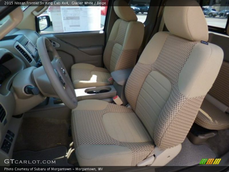 Glacier White / Beige 2015 Nissan Frontier SV King Cab 4x4