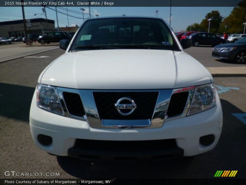 Glacier White / Beige 2015 Nissan Frontier SV King Cab 4x4