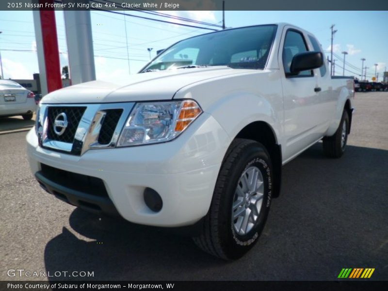 Glacier White / Beige 2015 Nissan Frontier SV King Cab 4x4