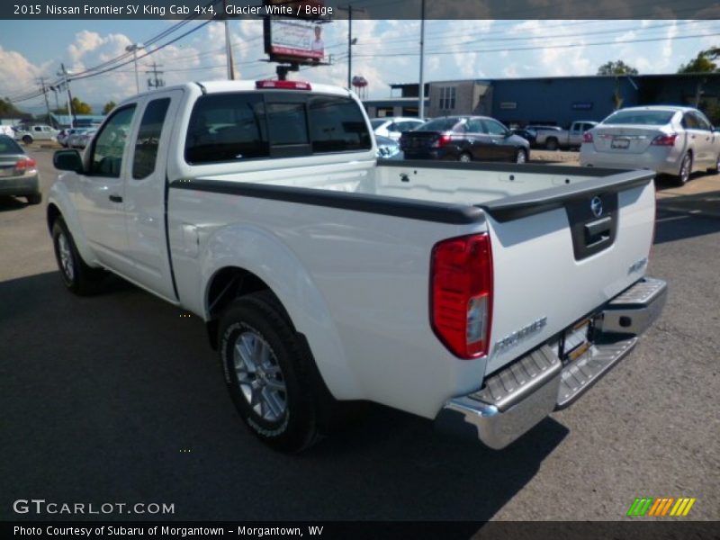 Glacier White / Beige 2015 Nissan Frontier SV King Cab 4x4