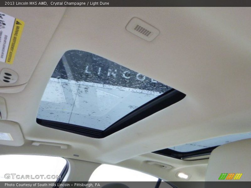 Crystal Champagne / Light Dune 2013 Lincoln MKS AWD