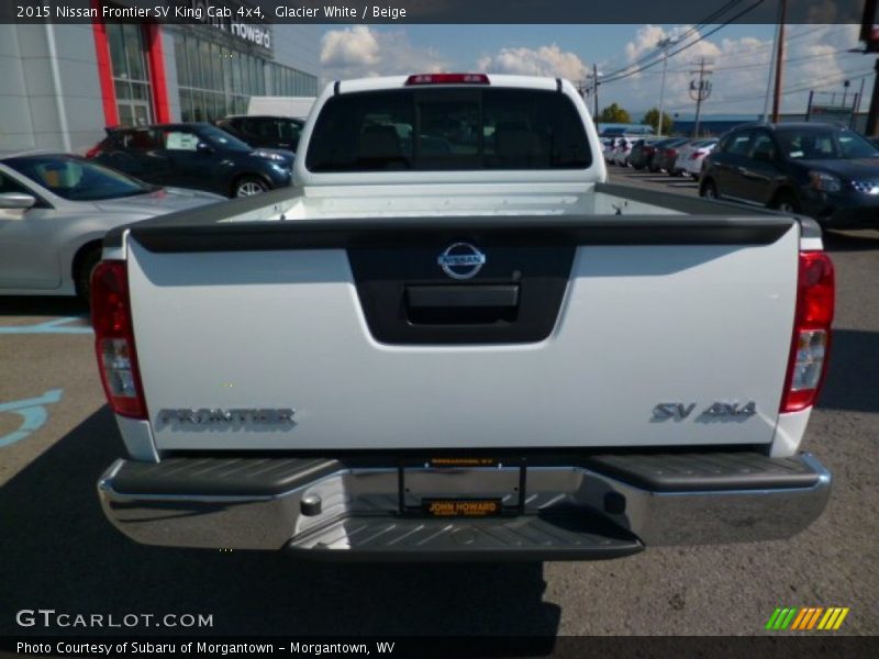 Glacier White / Beige 2015 Nissan Frontier SV King Cab 4x4