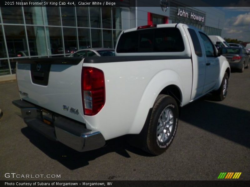 Glacier White / Beige 2015 Nissan Frontier SV King Cab 4x4