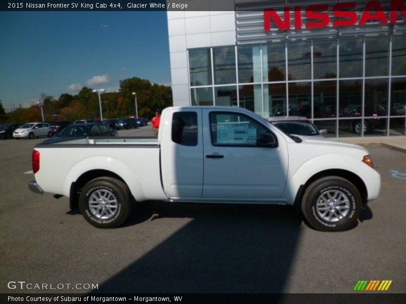 Glacier White / Beige 2015 Nissan Frontier SV King Cab 4x4