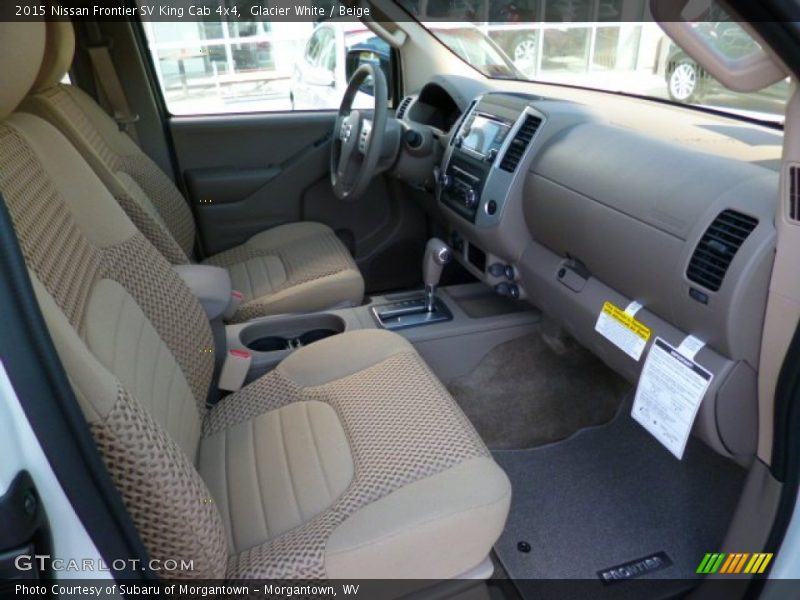 2015 Frontier SV King Cab 4x4 Beige Interior