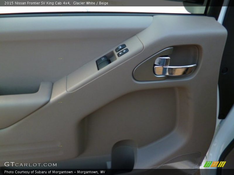 Glacier White / Beige 2015 Nissan Frontier SV King Cab 4x4