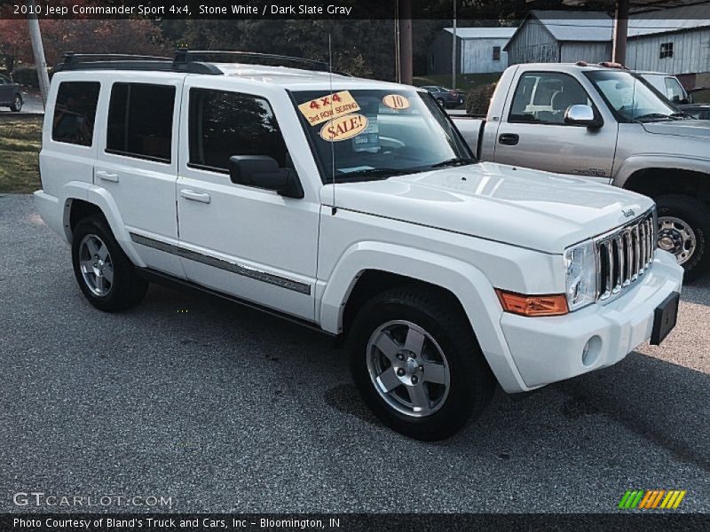 Stone White / Dark Slate Gray 2010 Jeep Commander Sport 4x4