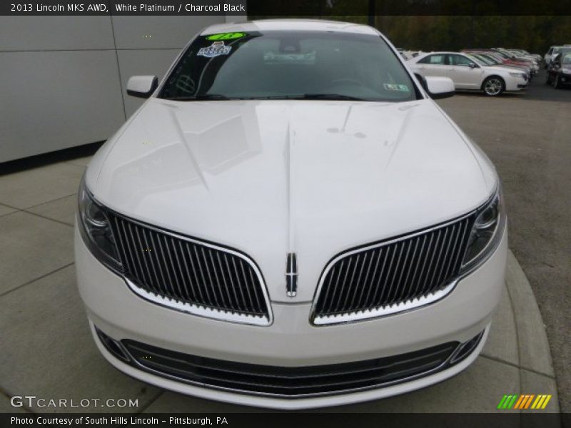 White Platinum / Charcoal Black 2013 Lincoln MKS AWD