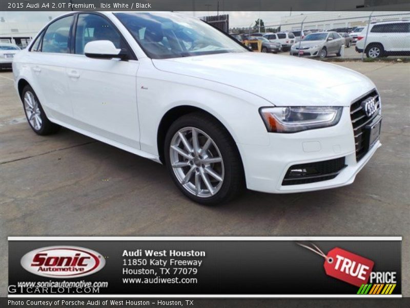 Ibis White / Black 2015 Audi A4 2.0T Premium