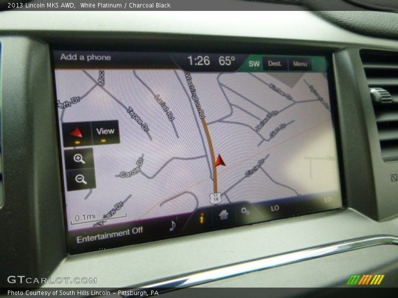 White Platinum / Charcoal Black 2013 Lincoln MKS AWD
