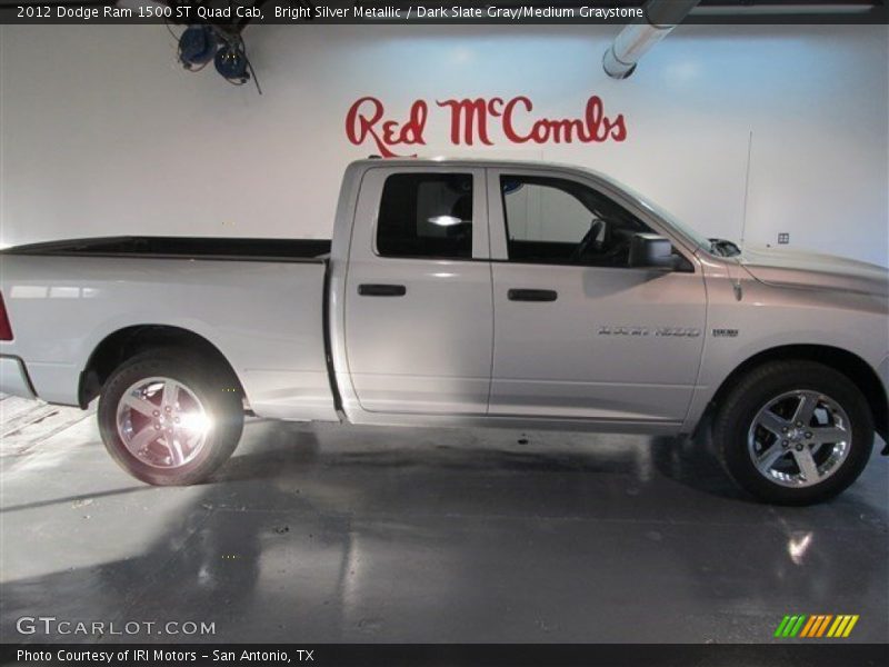 Bright Silver Metallic / Dark Slate Gray/Medium Graystone 2012 Dodge Ram 1500 ST Quad Cab