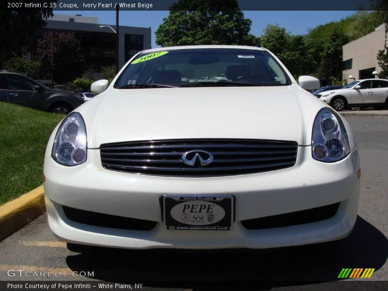 Ivory Pearl / Wheat Beige 2007 Infiniti G 35 Coupe