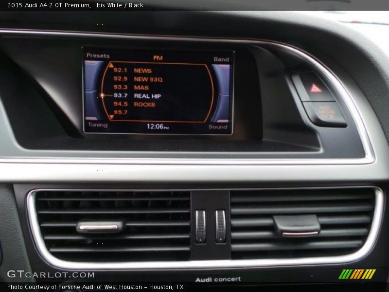 Ibis White / Black 2015 Audi A4 2.0T Premium