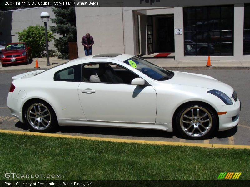 Ivory Pearl / Wheat Beige 2007 Infiniti G 35 Coupe